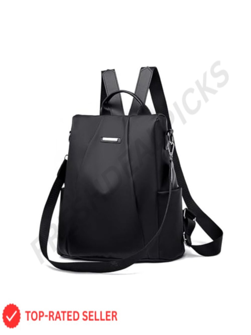 Women's Anti-Theft Nylon Waterproof Backpack with Replaceable Strap